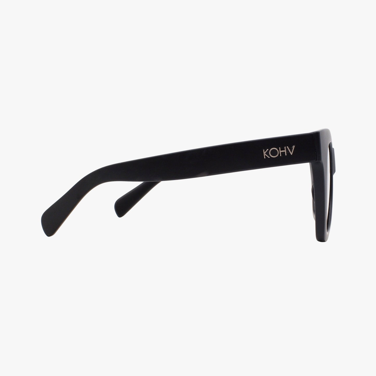 Kohv Eyewear - BAILEY GLOSS BLACK Polarized Oversized Square Sunglasses