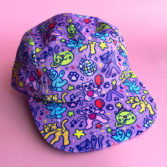 Hat - Disco Cats Pawty Pattern