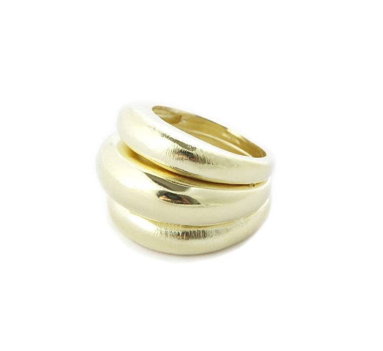 Marcia Moran - Bistro Ring: Gold Plated / 8