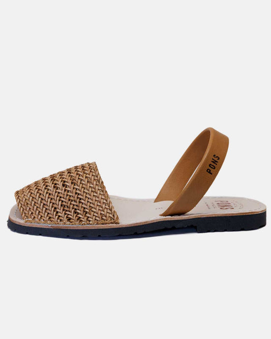Pons Shoes - Classic Style Woven - Caramel: 7