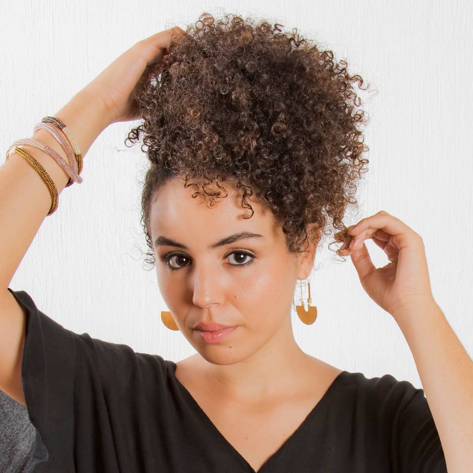 Altiplano - Half Circle Long Hoop Earrings