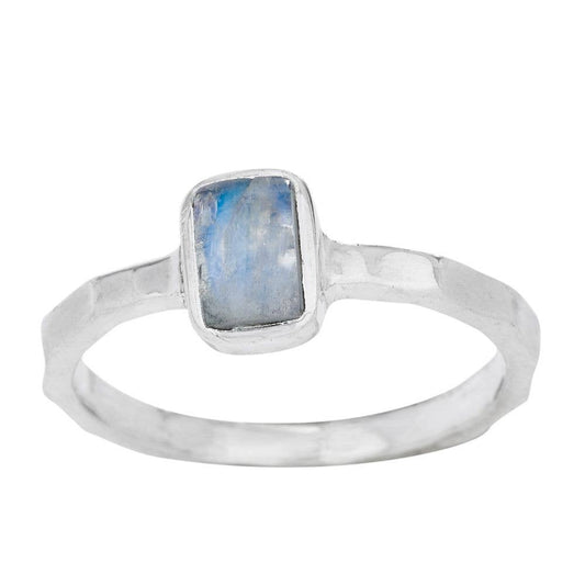 Tiger Mountain Jewelry - Mirror Mirror Rainbow Moonstone Ring: 7