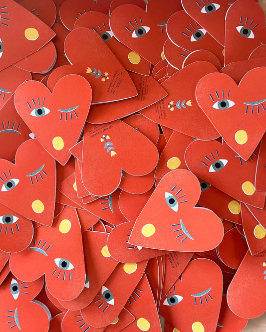 Isatopia - Heart Blink - individual sticker