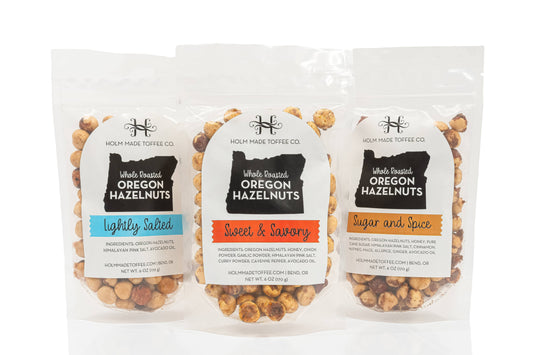 Try Them All  - Whole Roasted Oregon Hazelnuts