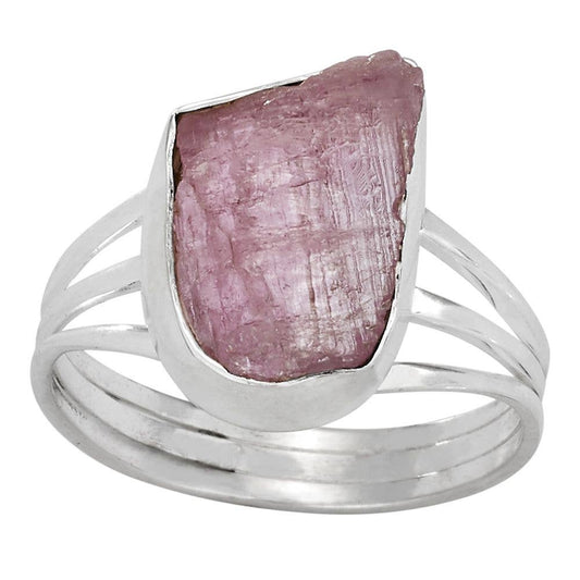 Tiger Mountain Jewelry - Bubblegum Kiss Sterling Silver Free Form Tourmaline Ring: 7