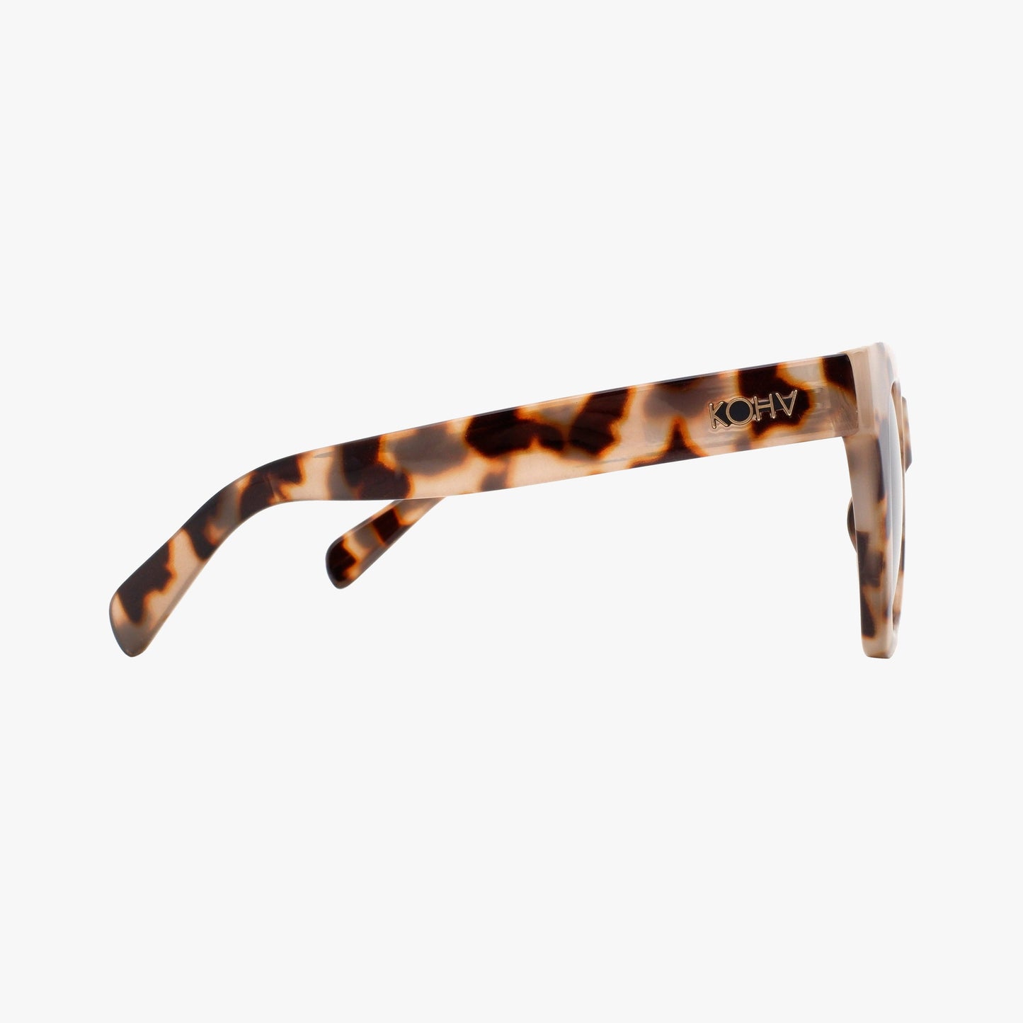 Kohv Eyewear - BAILEY LATTE TORTOISE Polarized Oversized Square Sunglasses