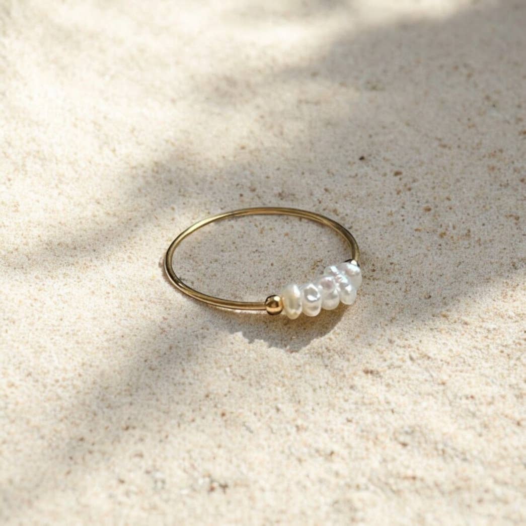 Boem Collection - Dainty Pearl Ring: 8