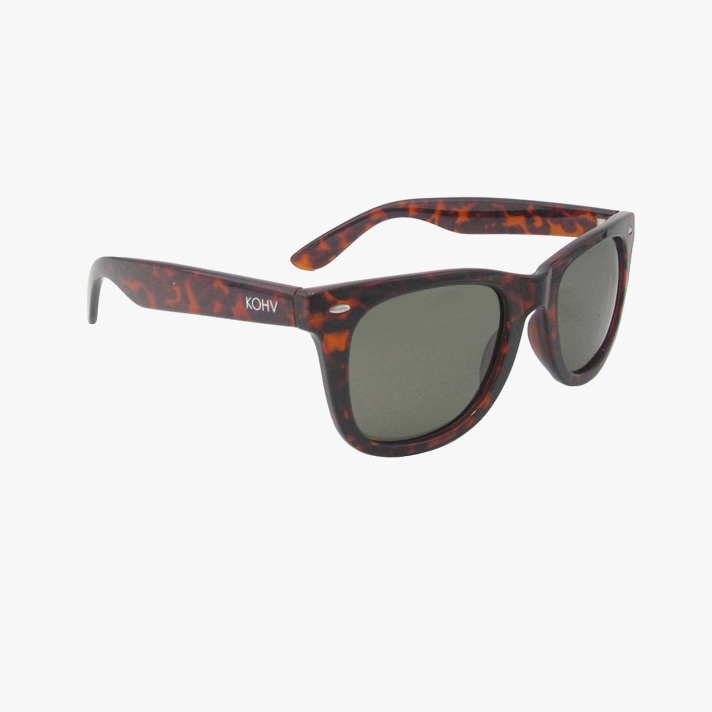 Kohv Eyewear - DRIFT CHESTNUT Polarized Square Retro Sunglasses