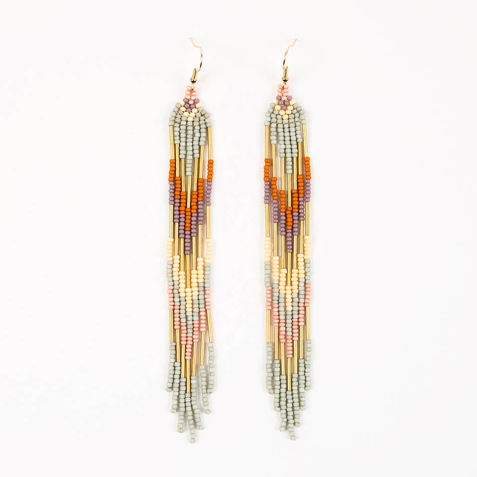 Free Spirit Fringe Earrings: Deep Pop