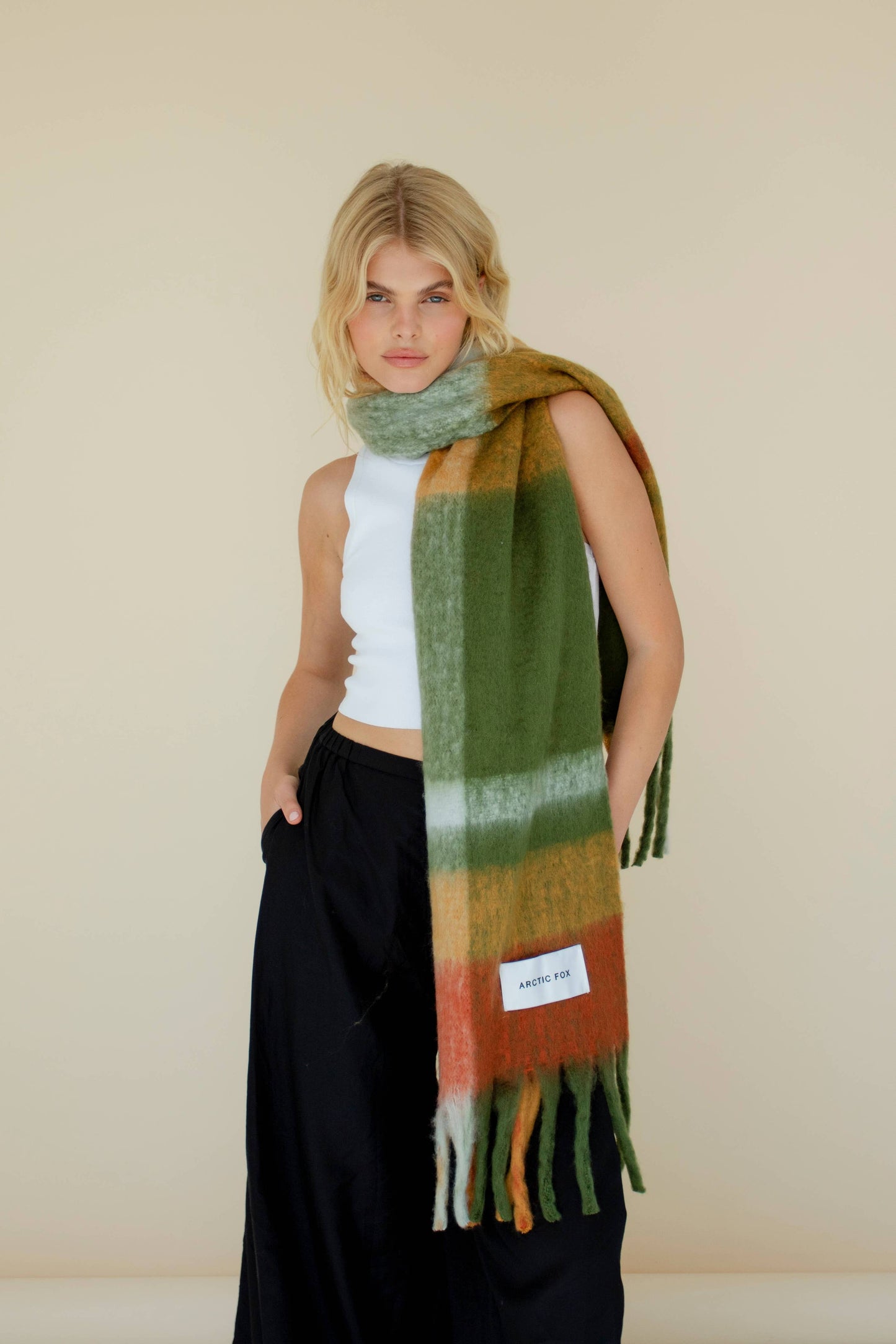 The Stockholm Scarf - 100% Recycled - Mossy Spring - FW25