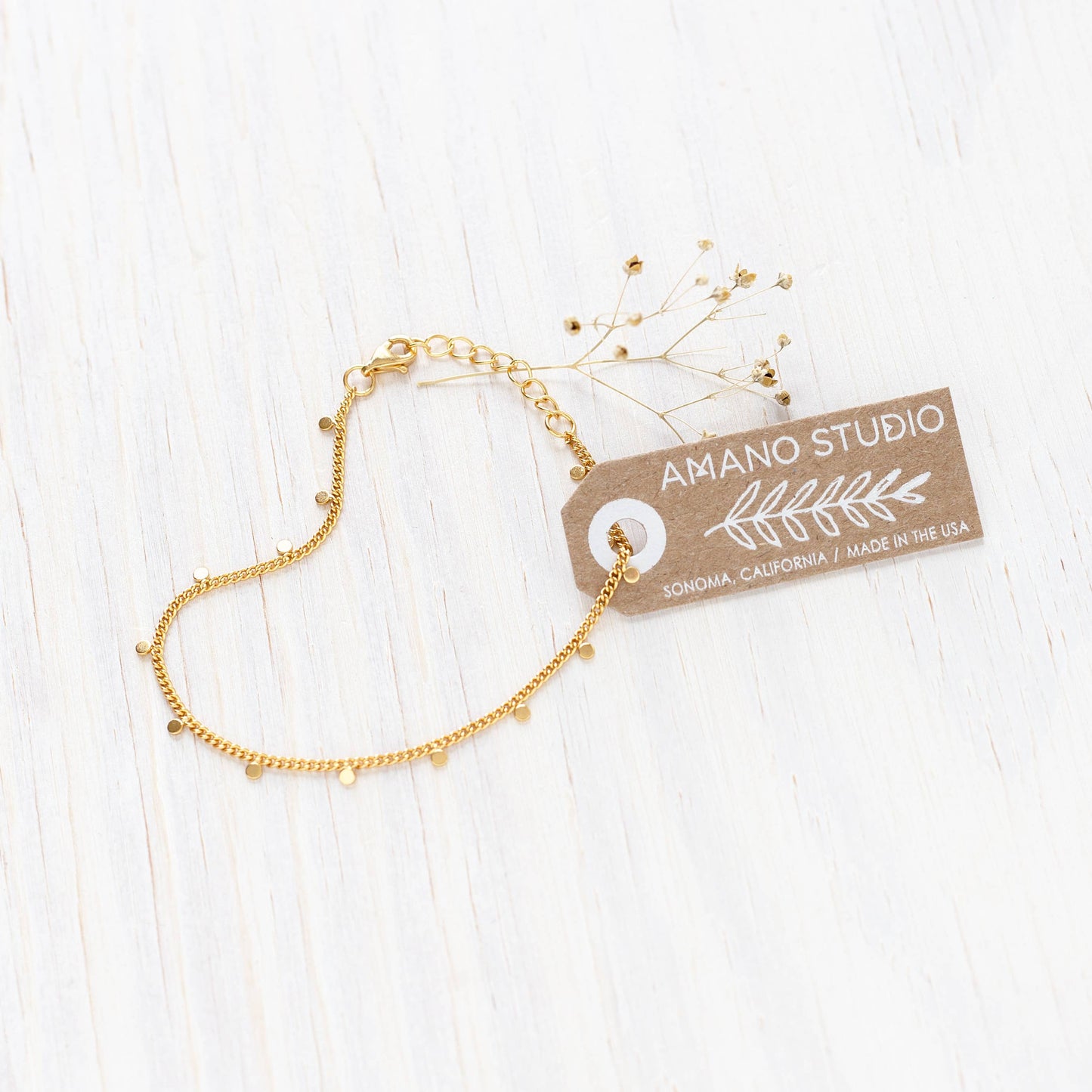 Amano Studio - Tiny Dot Bracelet: Gold