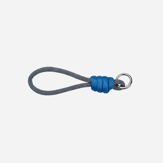 Colorblock Loop Keychain: Black