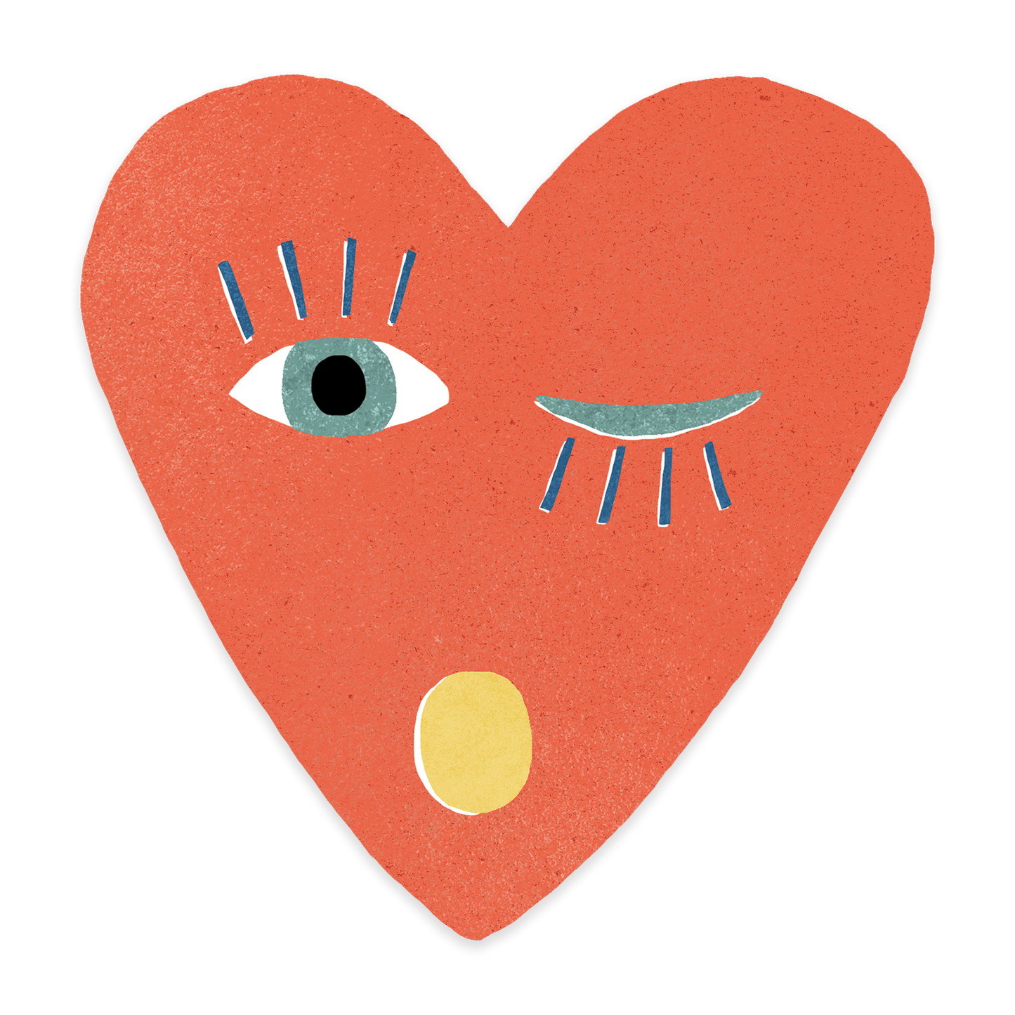Isatopia - Heart Blink - individual sticker