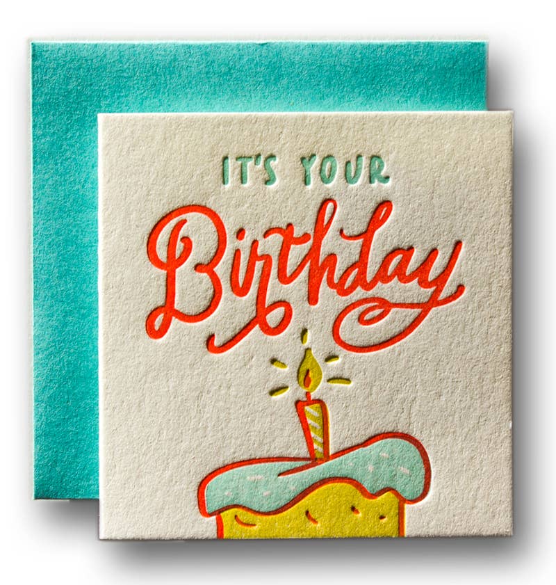 Ladyfingers Letterpress - Birthday Tiny Card
