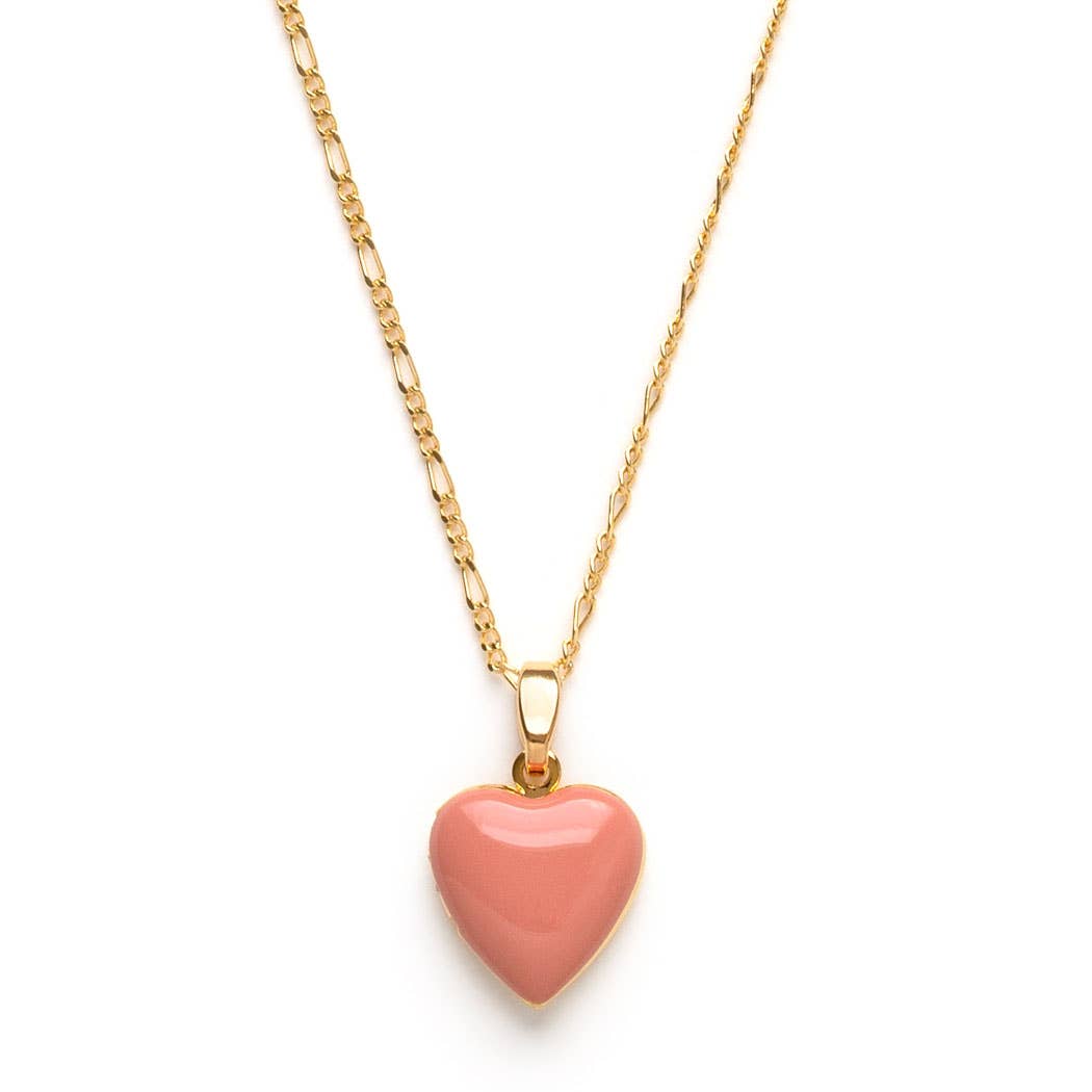 Amano Studio - Small Heart Enamel Locket: Canyon