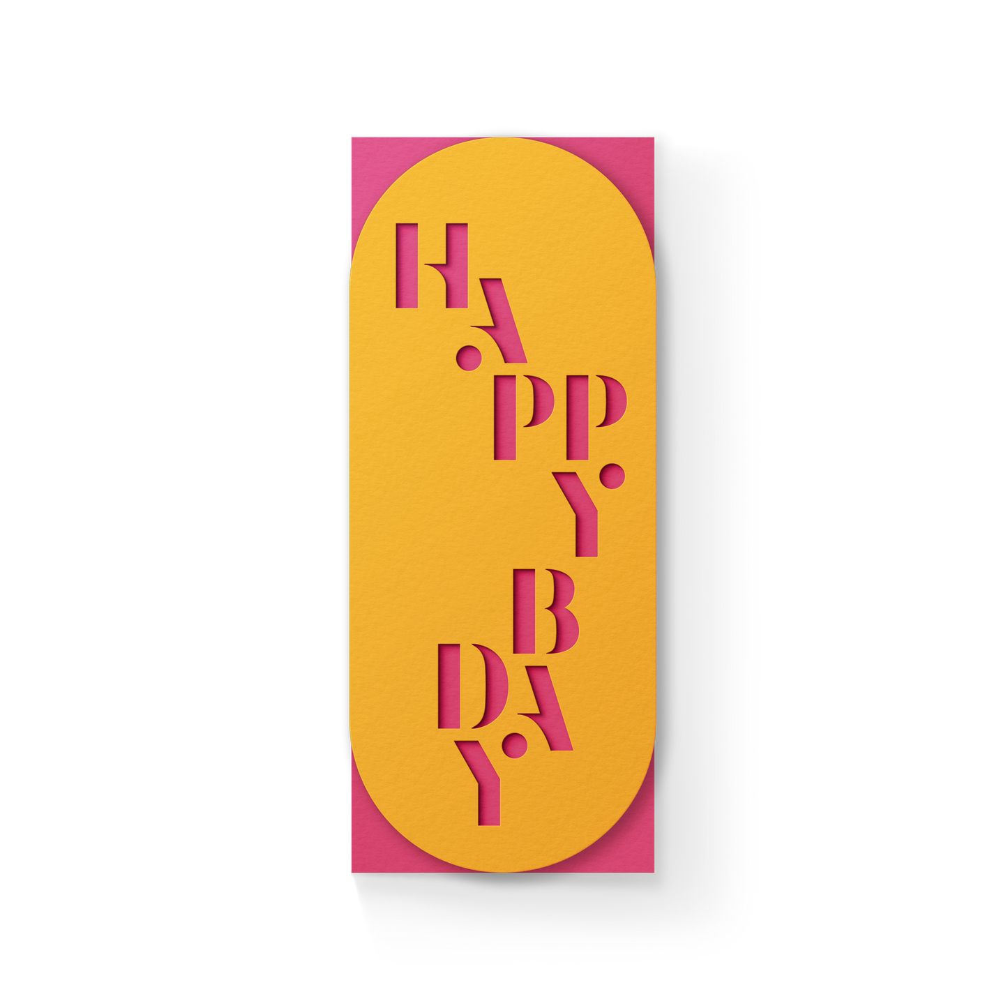 Dear Beni - Happy Bday #10 Slim Sleeve Card - Citrus