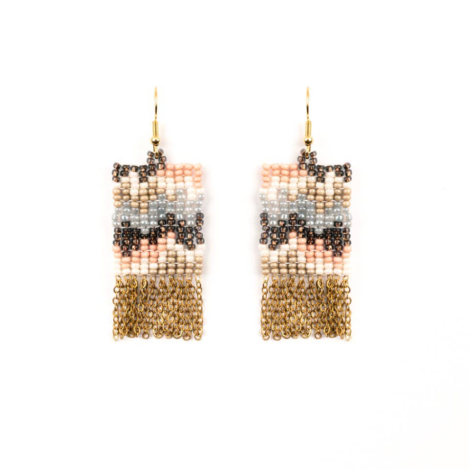 Rhythm Fringe Earrings: Pink Cloud