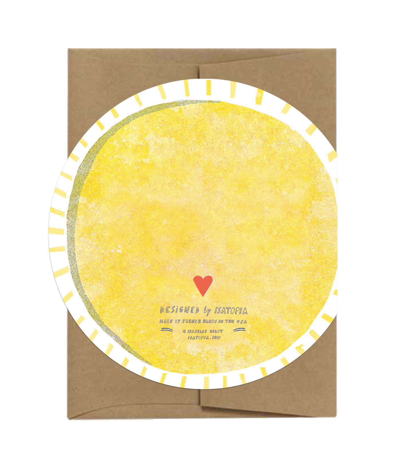 Isatopia - Soleil | Sun - Die Cut Card