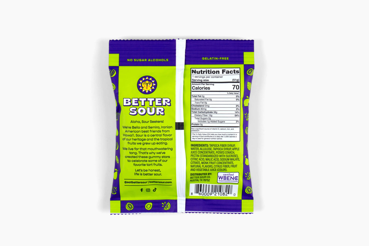 Better Sour - Better Sour | Guava Calamansi Lime Gummy Stars 1.8oz