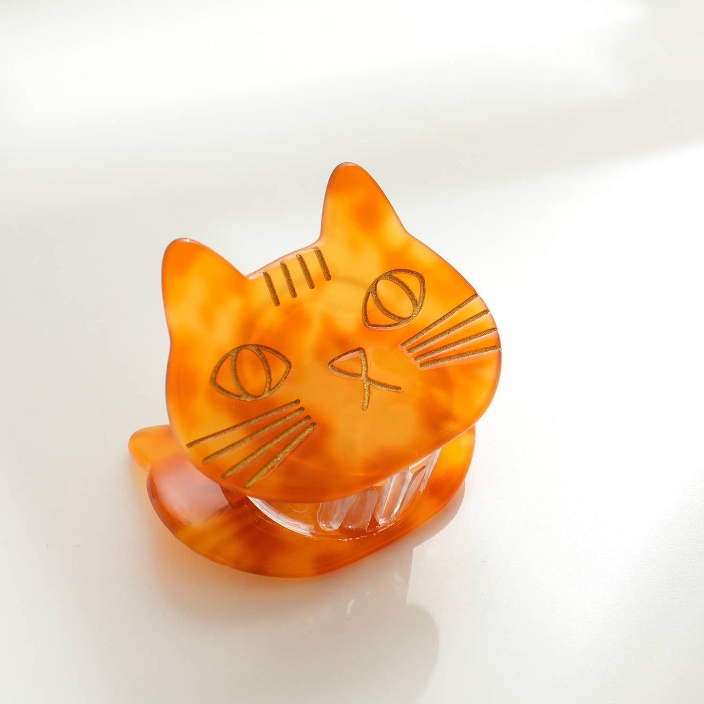 Adorro - Ginger Cat Claw Clip - Small: Assorted
