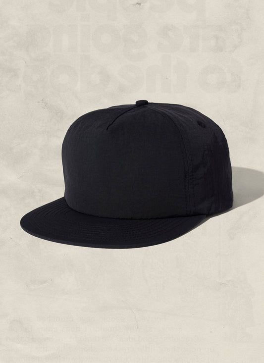 Nylon Field Trip™ Snapback Hat: Black