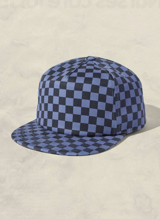 Tonal Checkerboard Field Trip™ Hat: Slate Blue Tonal - Checkerboard