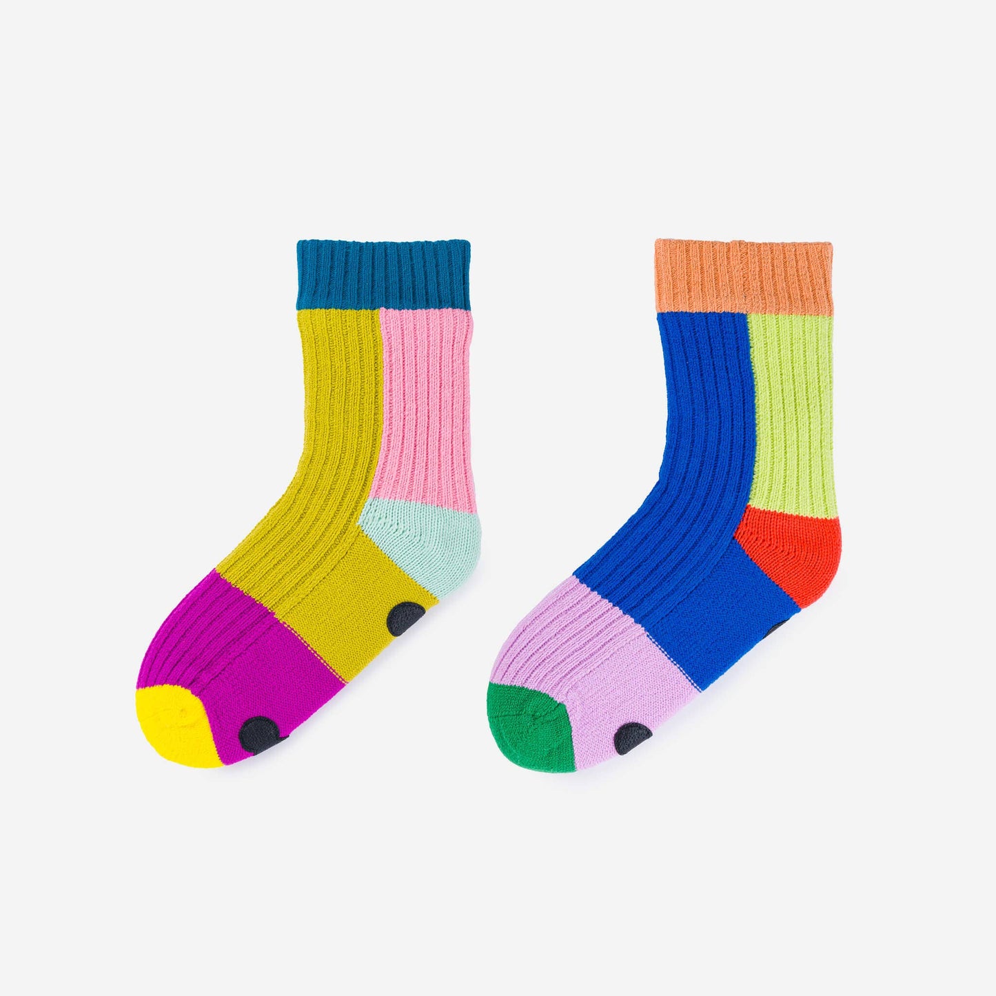VERLOOP | knits - Mismatch House Socks: Rainbow / S/M - W 6-9<br>M 5-7.5