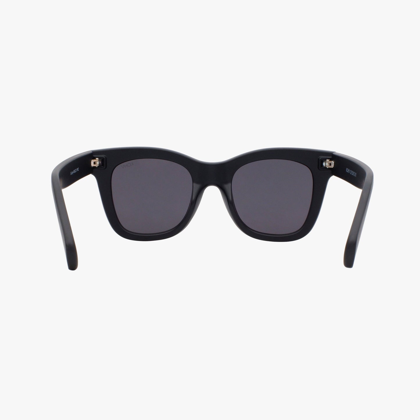 Kohv Eyewear - BAILEY GLOSS BLACK Polarized Oversized Square Sunglasses
