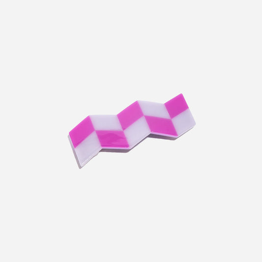 CHUNKS - Zigzag Barrette in Purple/Lavender