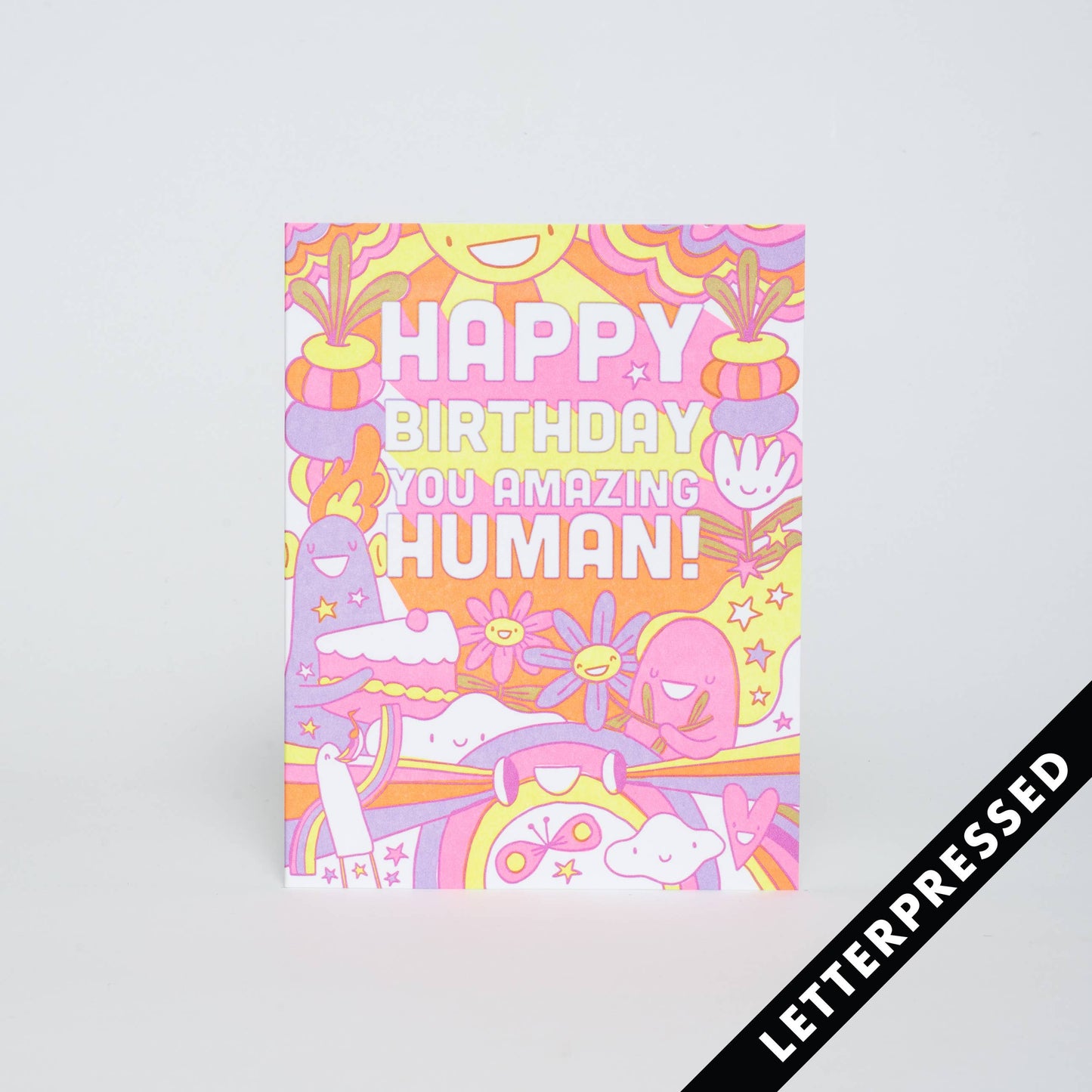 HELLO! LUCKY -- Amazing Human Greeting Card