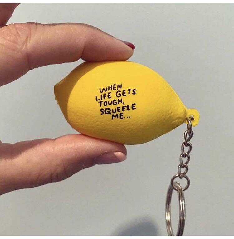 People I've Loved - Lemon Stress Ball Keychain