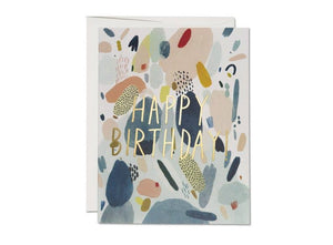 Red Cap Cards - Abstract Birthday