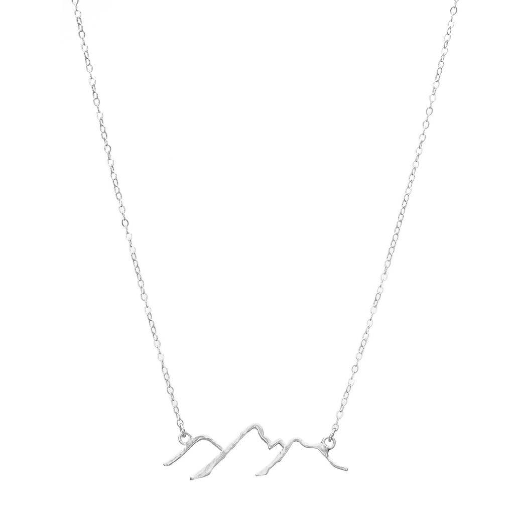 Padgett Hoke - Silver Plate - Mountain Necklace