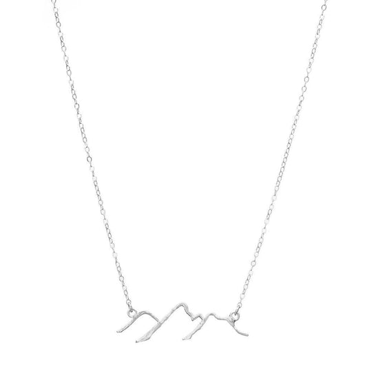 Padgett Hoke - Silver Plate - Mountain Necklace