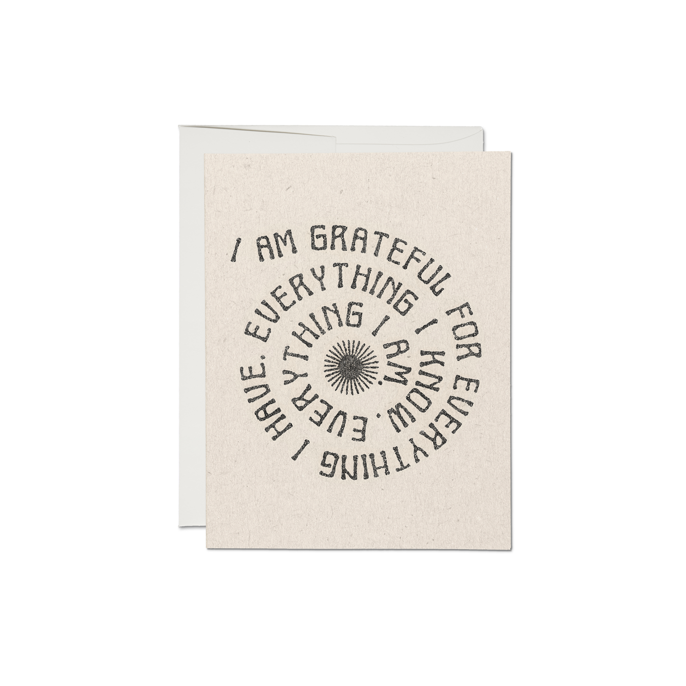 Red Cap Cards - Grateful for Everything Card