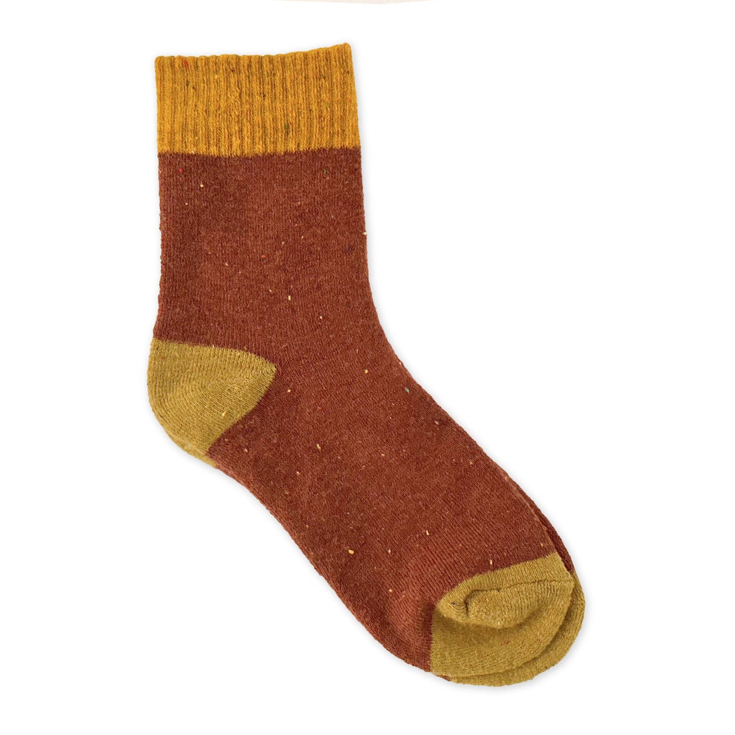 Rainbow Unicorn Birthday Surprise - Socks  - Cami Orange - Bronze - Mustard