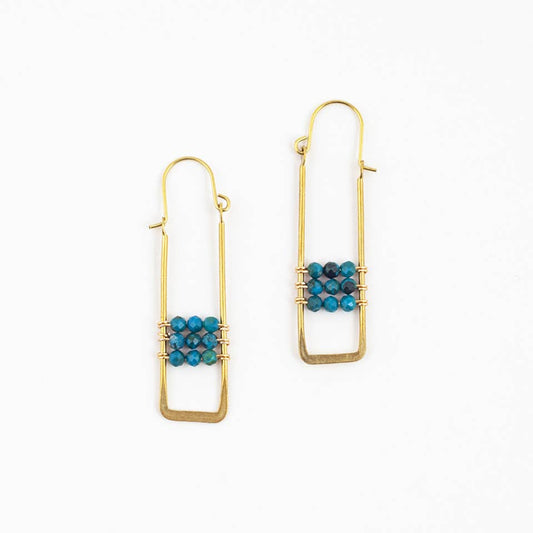 Altiplano - Framed Chrysocolla Earring