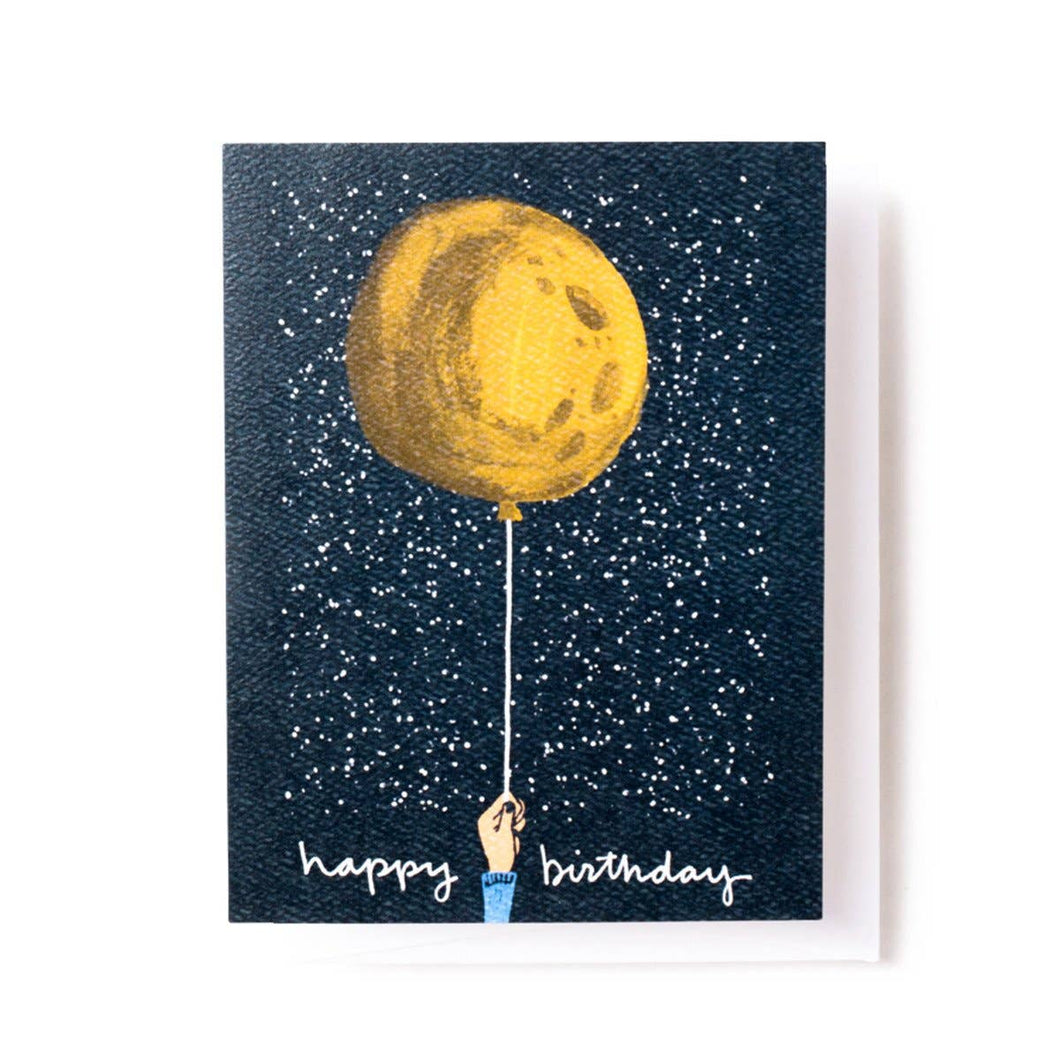 Tender Loving Empire - Birthday Moon Balloon Card