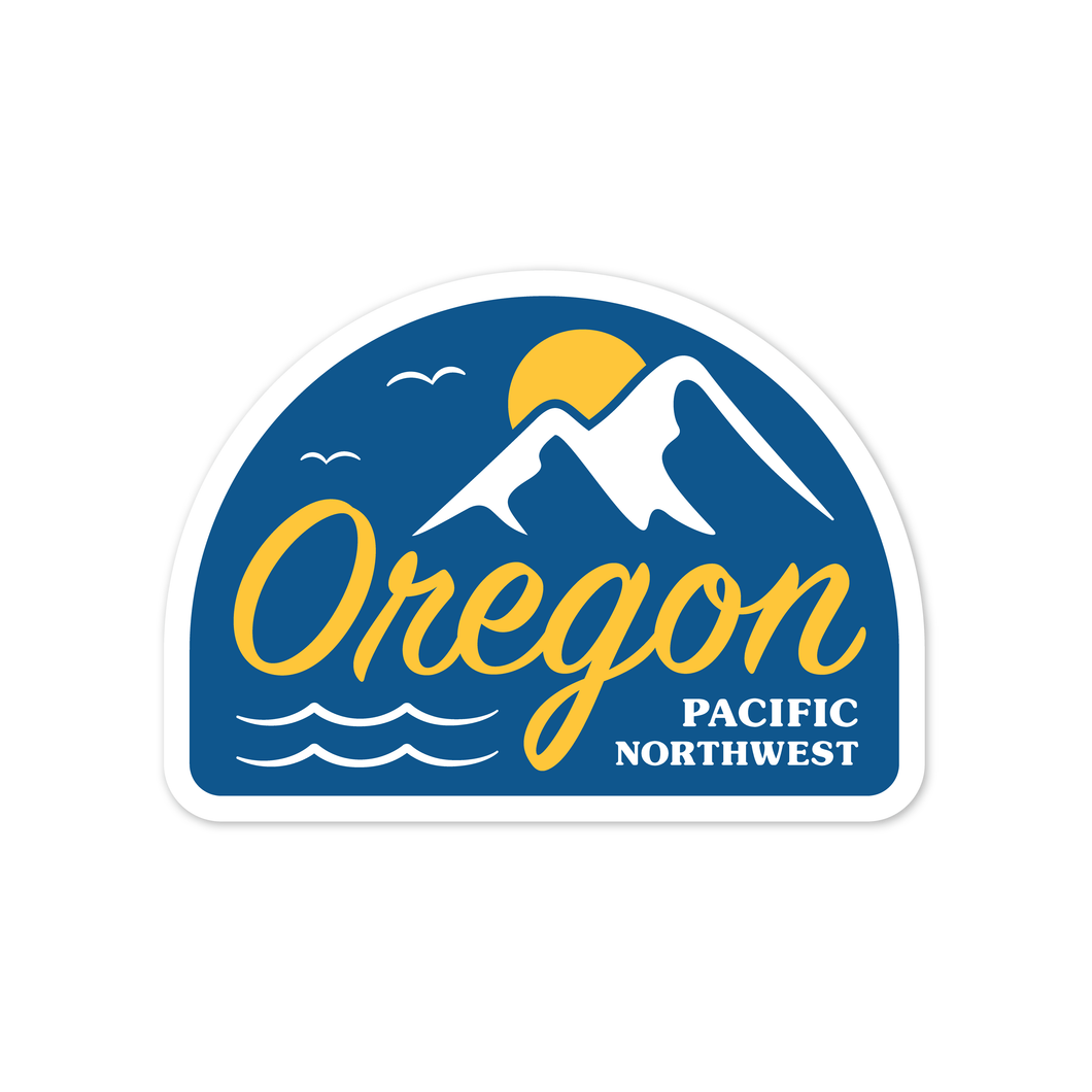 Wild Child Brand - Oregon Mountains & Ocean Sticker