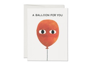 Red Cap Cards - A Balloon friendship greeting card
