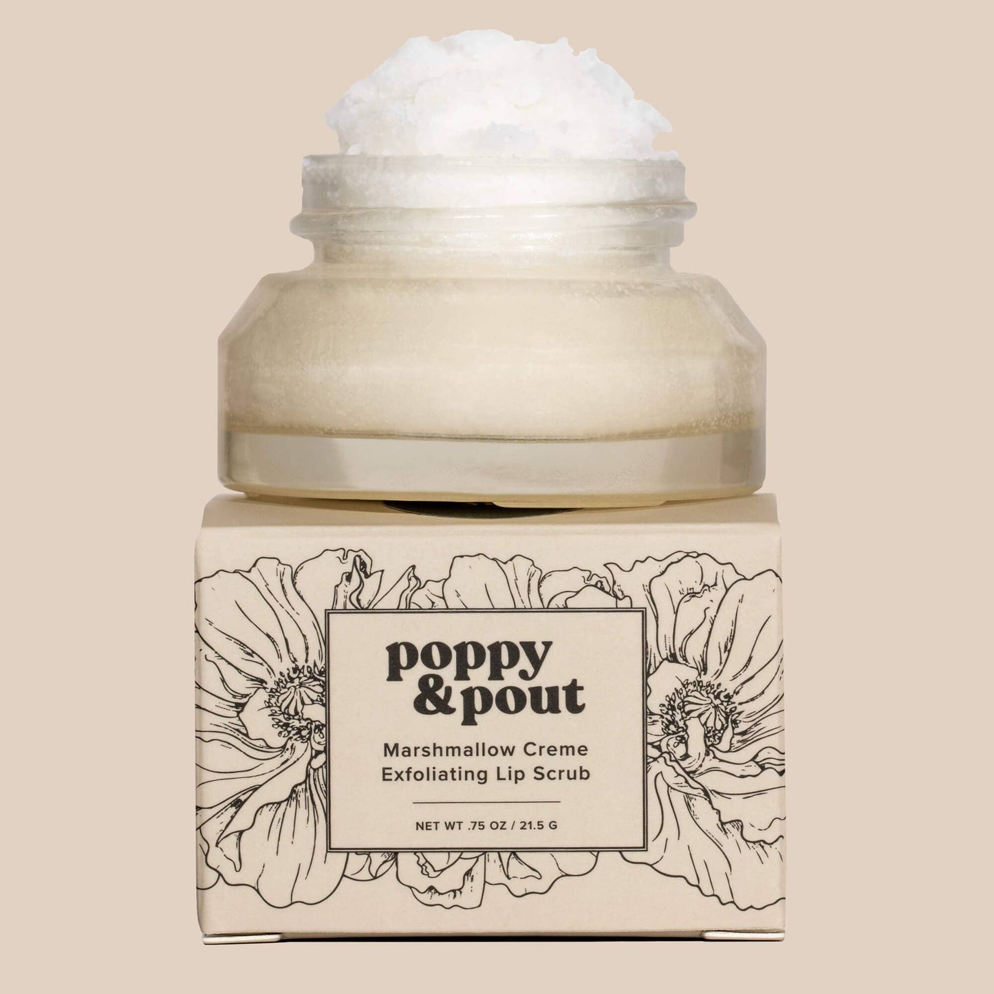Poppy & Pout - Lip Scrub, Marshmallow Creme