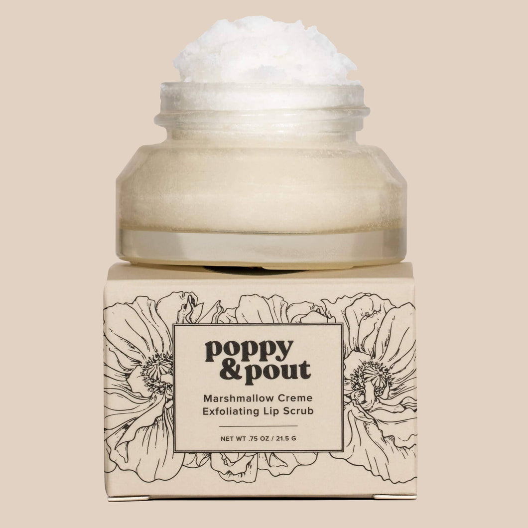 Poppy & Pout - Lip Scrub, Marshmallow Creme