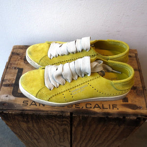 38 / 8 - Pedro Garcia $495 Maize Yellow Perry Phat Lace Sneakers w/ Box 4427SC