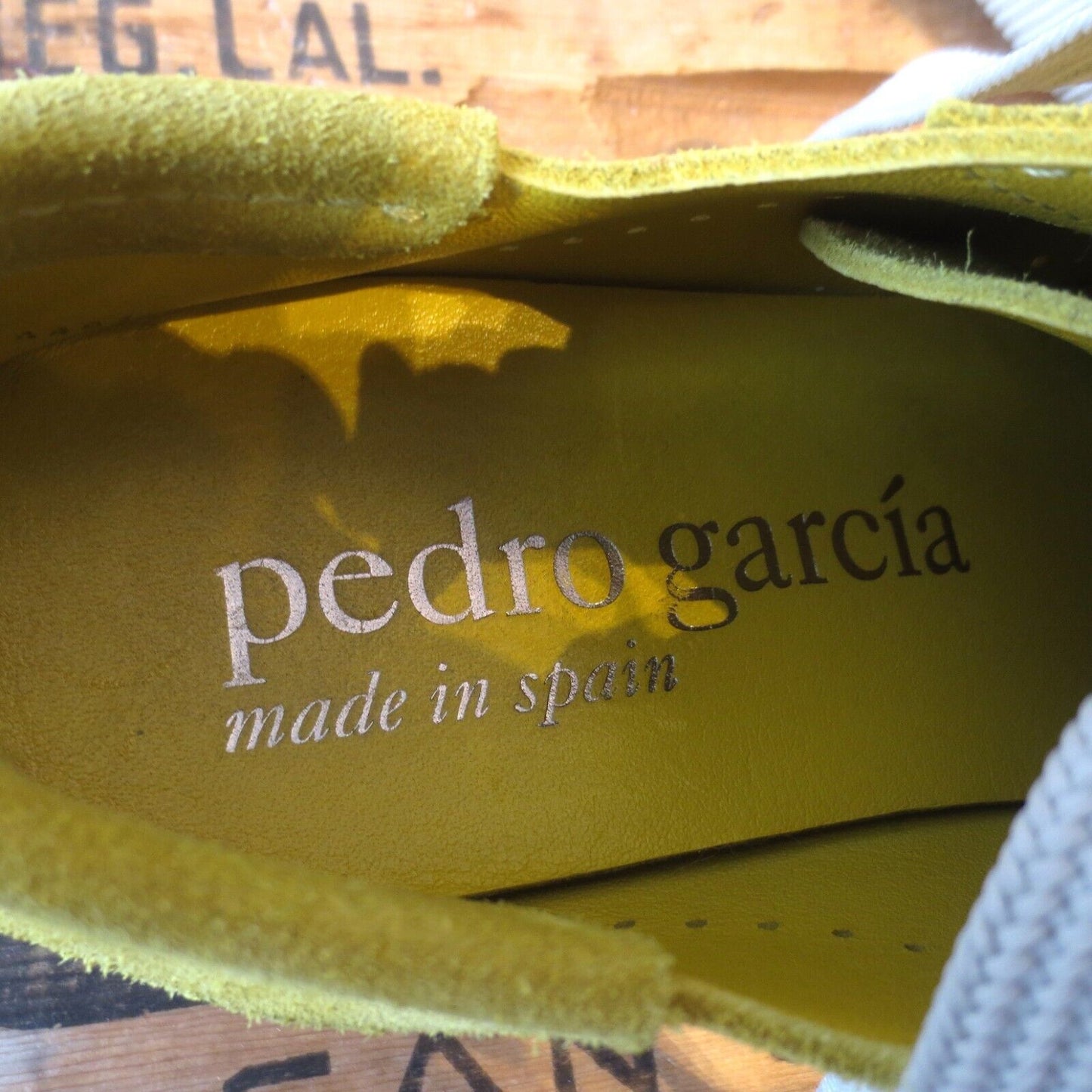 38 / 8 - Pedro Garcia $495 Maize Yellow Perry Phat Lace Sneakers w/ Box 4427SC