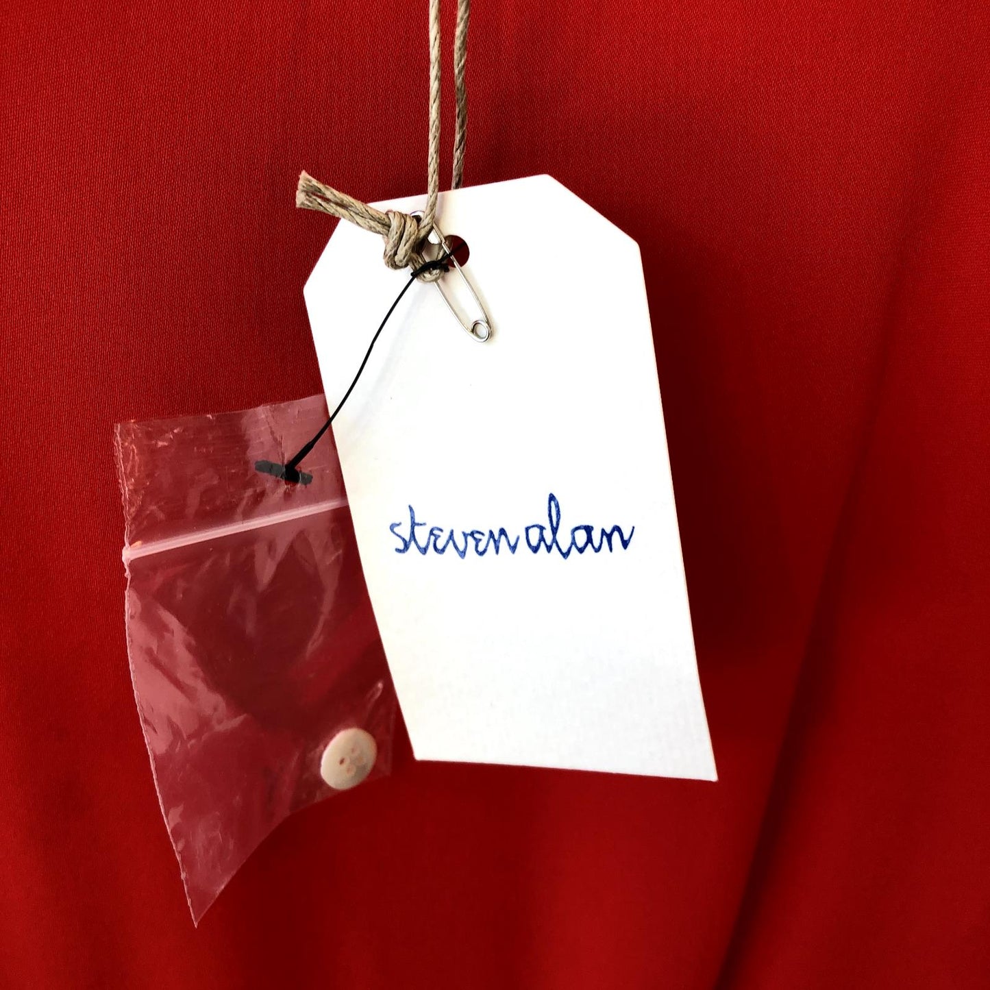 0 - Steven Alan $348 Red Long Sleeve Julieta Peplum Silk Dress NEW 0103SA