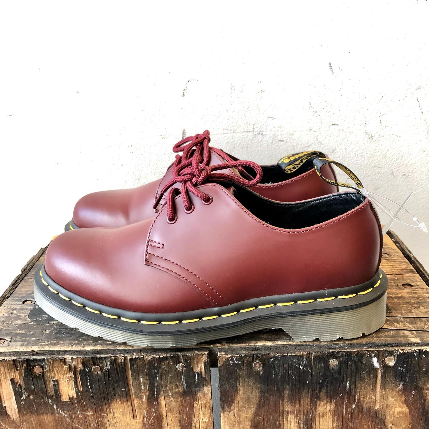 6 / 37 - Dr Martens NEW Red Leather Oxford Lace-Up Womens Shoes 0803BM