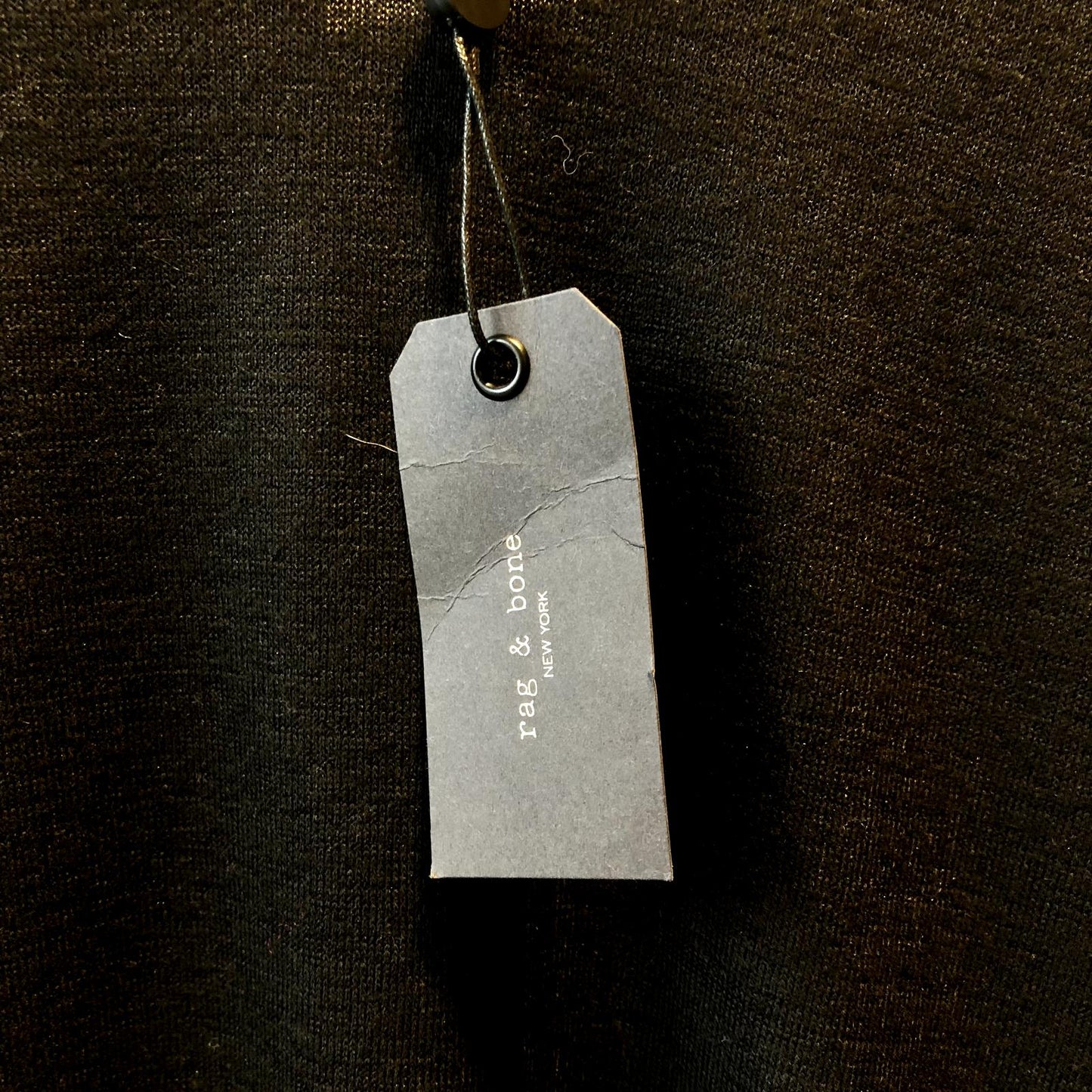 XS - Rag & Bone $155 Black The Knit Long Sleeve Pullover Shirt Top NEW 0131LD