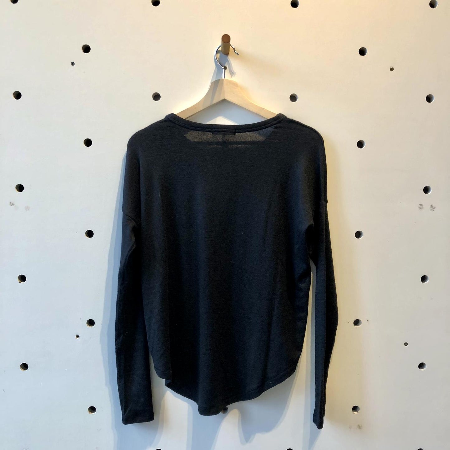 XS - Rag & Bone $155 Black The Knit Long Sleeve Pullover Shirt Top NEW 0131LD