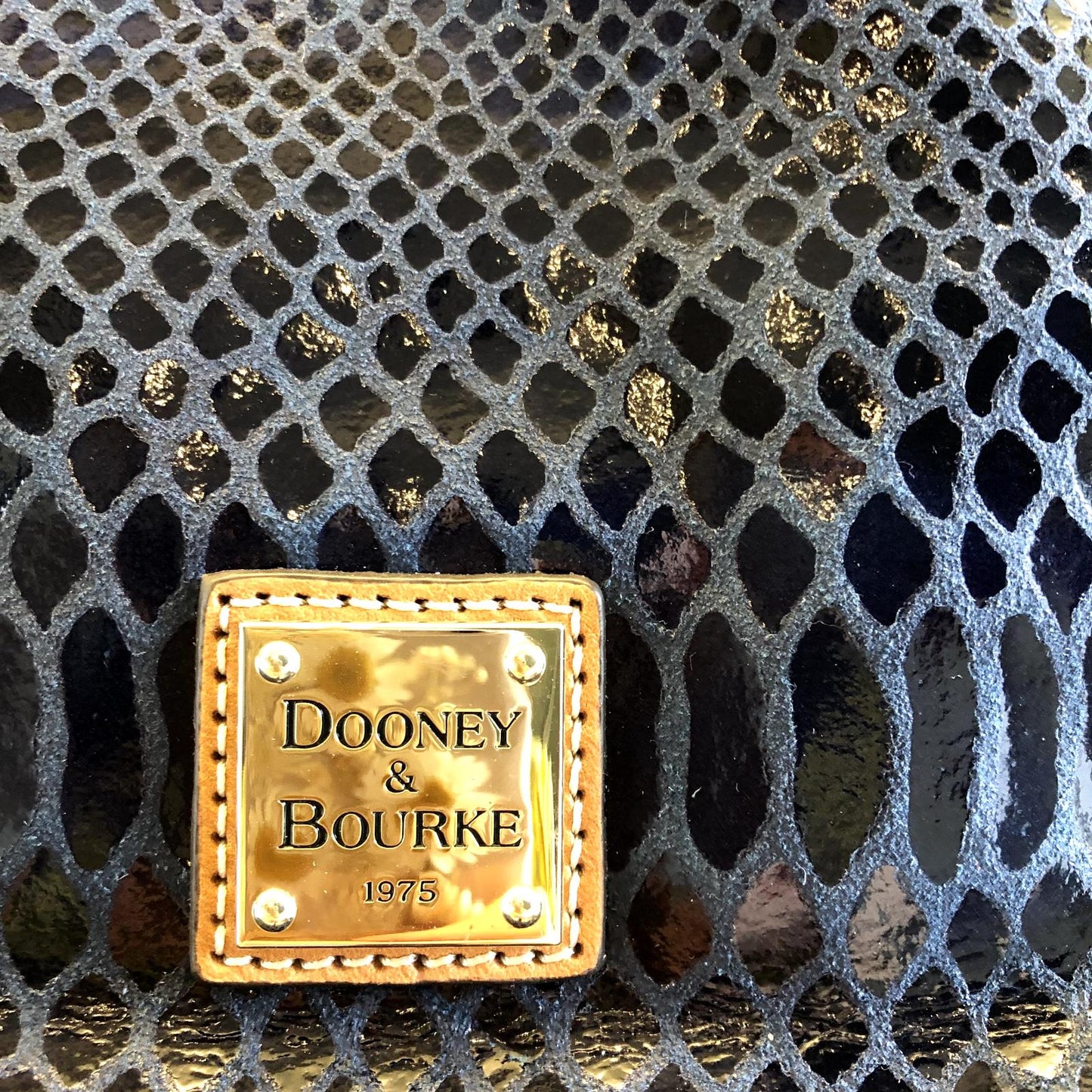 Dooney & Bourke Navy Blue Snakeskin Leather Erica Satchel Purse NEW 0221PG