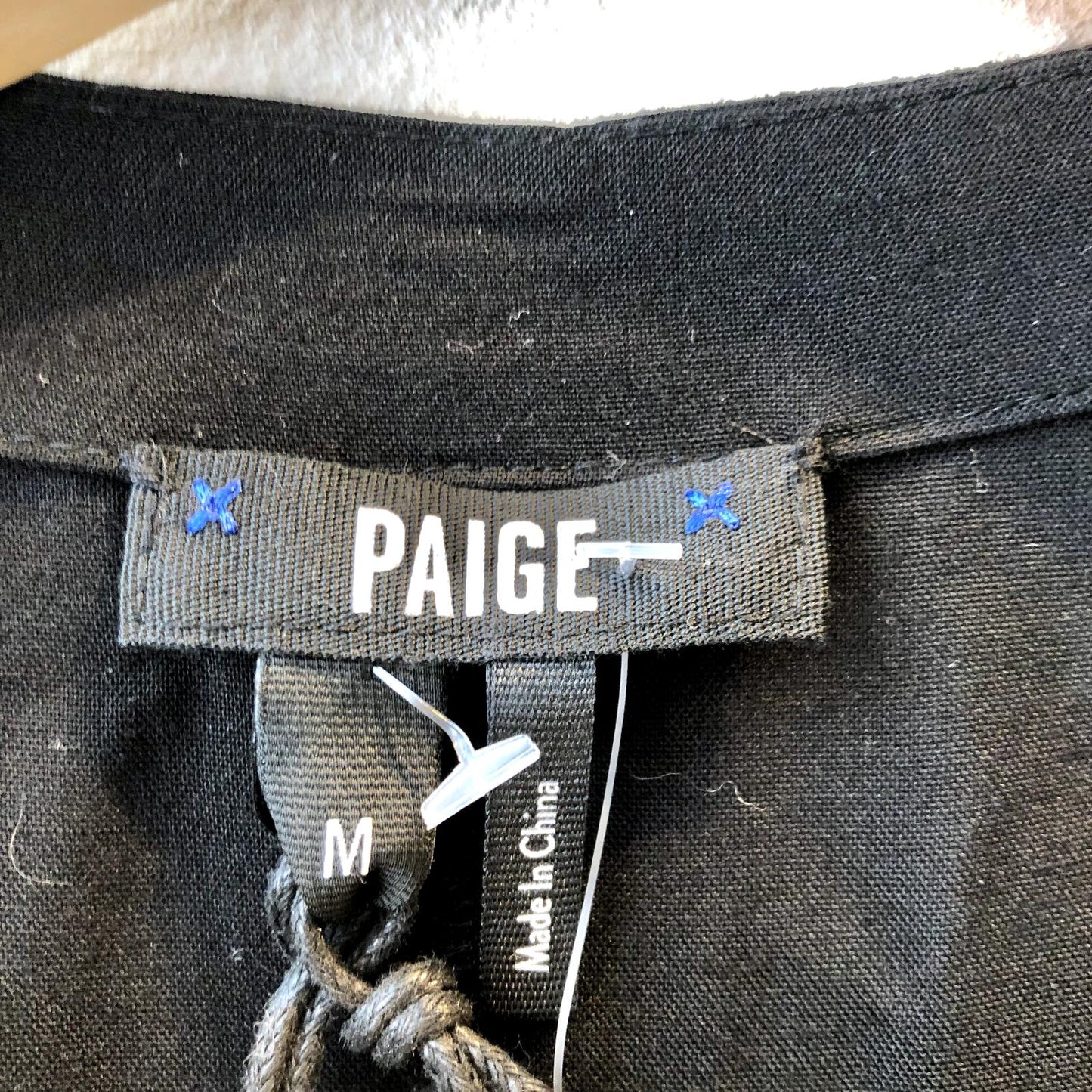 M - Paige Premium Black Flutter Sleeve Catalia Belted Jumpsuit NEW 0531AF